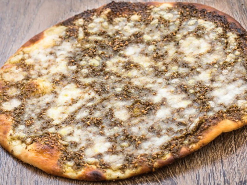 Cheese and za'atar Manoucheh